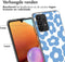 iMoshion Hoesje Geschikt voor Samsung Galaxy A33 Hoesje Siliconen - iMoshion Design hoesje - Blauw / Retro Blue Flowers