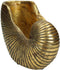 SVJ Home Decorations Schelp Bloempot - 25x13x19 cm - Polyresin - Goud