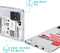 iMoshion Hoesje Geschikt voor Samsung Galaxy A71 Hoesje Siliconen - iMoshion Design hoesje - Transparant / Meerkleurig / Shipping label