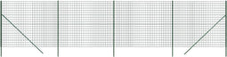 vidaXL - Draadgaashek - 1,4x10 - m - gegalvaniseerd - staal - groen