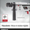 Powerplus Elektrische klopboormachine POWC10200 - 2 in 1: boren en hamerboren, 600 W boormachine, Links en rechts schroeven