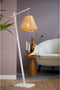 GOOD&MOJO Vloerlamp Merapi - Bamboe Wit/Naturel - 57x30x150cm - Modern - Staande lampen voor Woonkamer - Slaapkamer