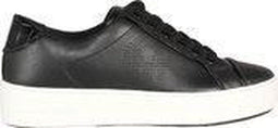 Michael Kors Kirby Lace Up - Dames Sneakers - Zwarte leren bovenkant - Maat 38