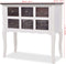 vidaXL - Wandkast - met - 6 - lades - hout - bruin - en - wit