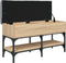 vidaXL - Schoenenbank - 82x32x45 - cm - bewerkt - hout - sonoma - eikenkleurig
