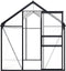 vidaXL - Tuinkas - 5,89 - m³ - aluminium - antracietkleurig