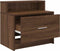vidaXL - Nachtkastje - met - lade - 51x31x47 - cm - bruin - eikenkleurig