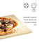 Barbecook Pizzaplaat - BBQ Pizzasteen - Rechthoekig 43 x 35 cm - Beige