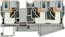 Phoenix Contact PT 10-TWIN - twin rijgklem - push-in aansluiting 10 mm² - grijs