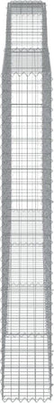 vidaXL - Schanskorven - 3 - st - gewelfd - 400x30x200/220 - cm - ijzer