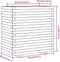 vidaXL - Plantenbak - 70x40x72 - cm - massief - grenenhout - wasbruin