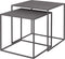 Blomus FERA - Bijzettafels - Set van 2 - 40x40 cm en 35x35 cm - Steel Gray (2 stuks)