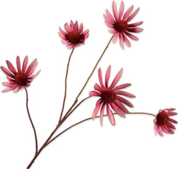 Silk-ka Kunstbloem-Zijde Bloem Rudbeckia Tak Roze 82 cm