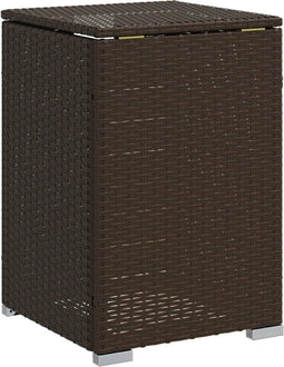 Afdekkast voor propaangasfles 40x40x60 cm Poly Rattan bruin