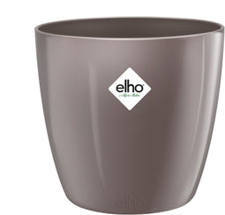 Elho Brussels Diamond Rond 22 - Bloempot voor Binnen - Ø 22.4 x H 20.1 cm - Oyster pearl