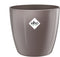 Elho Brussels Diamond Rond 22 - Bloempot voor Binnen - Ø 22.4 x H 20.1 cm - Oyster pearl