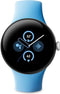 Google Pixel Watch 2 - Smartwatch - GPS - 5ATM - Zilverkleurig met blauw sportbandje