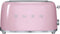 Smeg TSF02PKEU - Broodrooster - 1500W 2 sleuven 6 bruining-niveaus - Roze