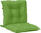 vidaXL - Stoelkussens - 4 - st - lage - rug - 100x50x7 - cm - stof - gemêleerd - groen