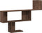 vidaXL - Wandschap - 100x15x70 - cm - bewerkt - hout - bruin - eikenkleurig