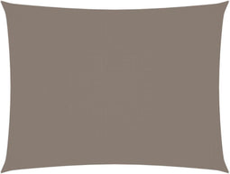 vidaXL - Zonnescherm - rechthoekig - 4x6 - m - oxford - stof - taupe