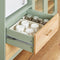 SoBuy FSB81-GR - Buffetkast - 2 lades 3 planken - Groen
