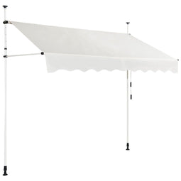 Coast Uitbreidbare luifel - Zonnescherm met handmatige crankhoogte - Verstelbaar 250 x 120 cm - Beige