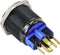 TRU COMPONENTS TC-9428220 GQ22-11ZE/B/12V/A Druktoets 250 V/AC 3 A 1x uit/aan Continu Blauw IP65 1 stuk(s)