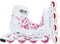 Roces Compy 8.0 - Inline Skates - Verstelbaar Comfort Fit - Wit Roze - Maat 30-33