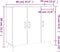 vidaXL - Dressoir - 90x34x80 - cm - bewerkt - hout - bruin - eikenkleur