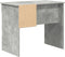 vidaXL - Bureau - met - Opbergruimte - in - Beton - Grijs - 90x49.5x75 - cm - van - Geengineerd - Hout