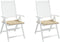 vidaXL - Tuinstoelkussens - 2 - st - 50x50x3 - cm - oxford - stof - beige