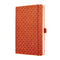 Sigel - notitieboek - Jolie Flair - A5 - hardcover - 174 pagina's - lijn - 80 grams papier - pompoen oranje - SI-JN125