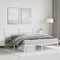 vidaXL - Bedframe - met - hoofdbord - metaal - wit - 160x200 - cm