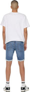 ONLY & SONS ONSPLY JOG BLUE SHORTS PK 8584 DNM NOOS Heren Broek - Maat M