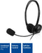 ACT AC9330 - On-ear headset met microfoon en volumeregeling - Zwart