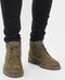 PS Poelman Heren - Veterboots - Groen Nubuck Leer - Maat 43