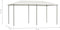 vidaXL - Prieel - 160 - g/m² - 2,98x5,3x2,59 - m - crèmekleurig