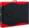 vidaXL - Massagetafel - inklapbaar - 3 - zones - hout - zwart - en - rood