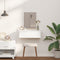 vidaXL - Wandkaptafel - Wit - 60x40x70 - cm