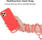 Lunso - Backcover hoes met koord - Geschikt voor iPhone 11 Pro Max - Rood