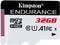Kingston High Endurance - microSD 32 GB - Klasse 10 UHS-I - Waterdicht IPX7