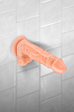 Real Body Dildo met zuignap Tony 18 cm - beige