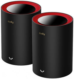 Cudy M3000 - Mesh-systeem - Wi-Fi 6 2402 Mbit/s - Zwart (2-pack)