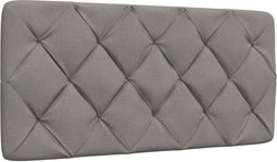 vidaXL - Hoofdbordkussen - 100 - cm - stof - taupe