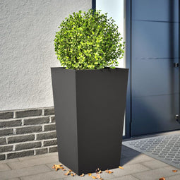 vidaXL - Plantenbak - 45x45x75 - cm - staal - zwart