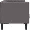 vidaXL - Tweezitsbank - Chesterfield-stijl - kunstleer - grijs