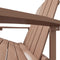 vidaXL - Tuinstoel - Adirondack - met - voetenbank - HDPE - bruin
