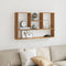 vidaXL - Wandschap - 99x15x60 - cm - bewerkt - hout - artisanaal - eikenkleurig
