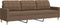 vidaXL - Driezitsbank - 210 - cm - stof - bruin